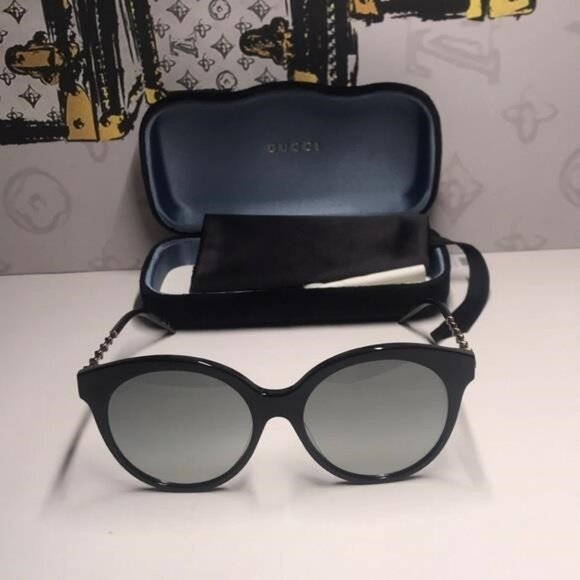 New Authentic Gucci Black Sunglasses GG0653SZ 001 - Picture 6 of 12